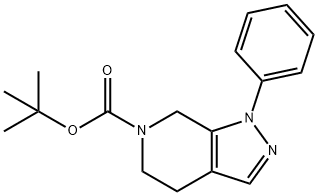 tert-Butyl 1-phenyl-4,5-dihydro-1H-pyrazolo[3,4-c]pyridine-6(7H)-carboxylate Structure