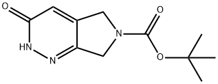 tert-Butyl 3-oxo-5,7-dihydro-2H-pyrrolo[3,4-c]pyridazine-6(3H)-carboxylate Structure