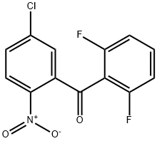 (2-chloro-5-nitrophenyl)(2,6-difluorophenyl)Methanone 구조식 이미지