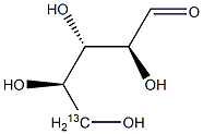 D-Lyxose-5-13C Structure