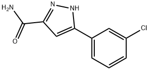 3-(4-Chlorophenyl)-1H-pyrazole-5-carboxamide ,97% 구조식 이미지
