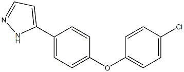 5-(4-(4-Chlorophenoxy)phenyl)-1H-pyrazole Structure