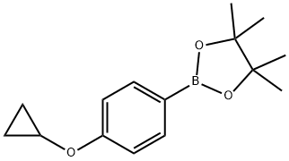 2-(4-Cyclopropoxy-phenyl)-4,4,5,5-tetraMethyl-[1,3,2]dioxaborolane 구조식 이미지