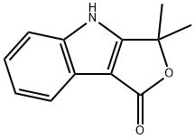 3,4-dihydro-3,3-diMethyl-1H-Furo[3,4-b]indol-1-one Structure