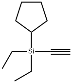 ETHYNYLCYCLOPENTYLDIETHYLSILANE Structure