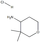 3,3-DiMethyltetrahydro-2H-pyran-4-aMine hydrochloride Structure