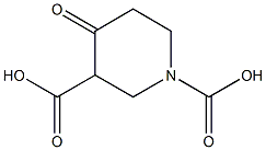 4-옥소-1,3-피페리딘디카르복실산 구조식 이미지