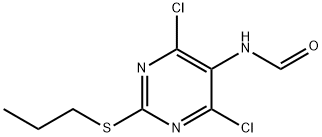 N-(4,6-dichloro-2-(propylthio)pyriMidin-5-yl)forMaMide 구조식 이미지