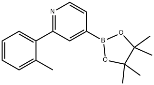 4-(4,4,5,5-tetraMethyl-1,3,2-dioxaborolan-2-yl)-2-o-tolylpyridine Structure