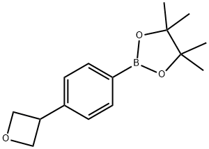 4,4,5,5-tetraMethyl-2-(4-(oxetan-3-yl)phenyl)-1,3,2-dioxaborolane 구조식 이미지