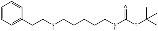 CarbaMic acid, N-[5-[(2-phenylethyl)aMino]pentyl]-, 1,1-diMethylethyl ester Structure