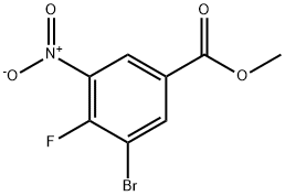 Methyl 3-broMo-4-fluoro-5-nitrobenzoate Structure