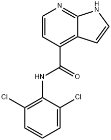 N-(2,6-dichlorophenyl)-1H-pyrrolo[2,3-b]pyridine-4-carboxaMide Structure