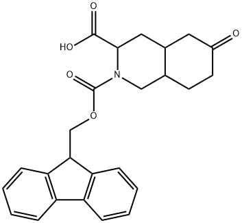 2-FMoc-6-oxo-1,3,4,4a,5,7,8,8a-octahydroisoquinoline-3-carboxylic acid Structure