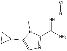 5-Cyclopropyl-1-Methyl-1H-iMidazole-2-carboxaMidine hydrochloride Structure