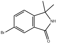 6-BroMo-2,3-Dihydro-3,3-diMethyl-1H-Isoindol-1-one 구조식 이미지