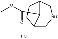 Methyl 3-azabicyclo[3.2.1]octane-8-carboxylate hydrochloride Structure