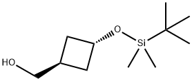 trans-3-[[(1,1-DiMethylethyl)diMethylsilyl]oxy]cyclobutaneMethanol Structure