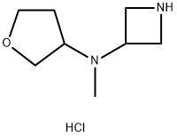 N-Methyl-N-(tetrahydrofuran-3-yl)azetidin-3-aMine  hydrochloride Structure