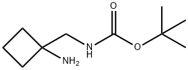 tert-Butyl N-[(1-aMinocyclobutyl)Methyl]carbaMate Structure