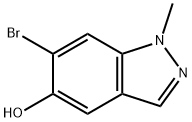 6-BroMo-5-hydroxy-1-Methyl-1H-indazole Structure