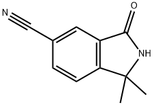 3,3-DiMethyl-1-oxo-2,3-dihydro-1H-isoindole-5-carbonitrile Structure