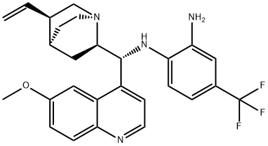 N-[(9R)-6'-Methoxycinchonan-9-yl]-4-(trifluoroMethyl)-1,2-BenzenediaMine Structure