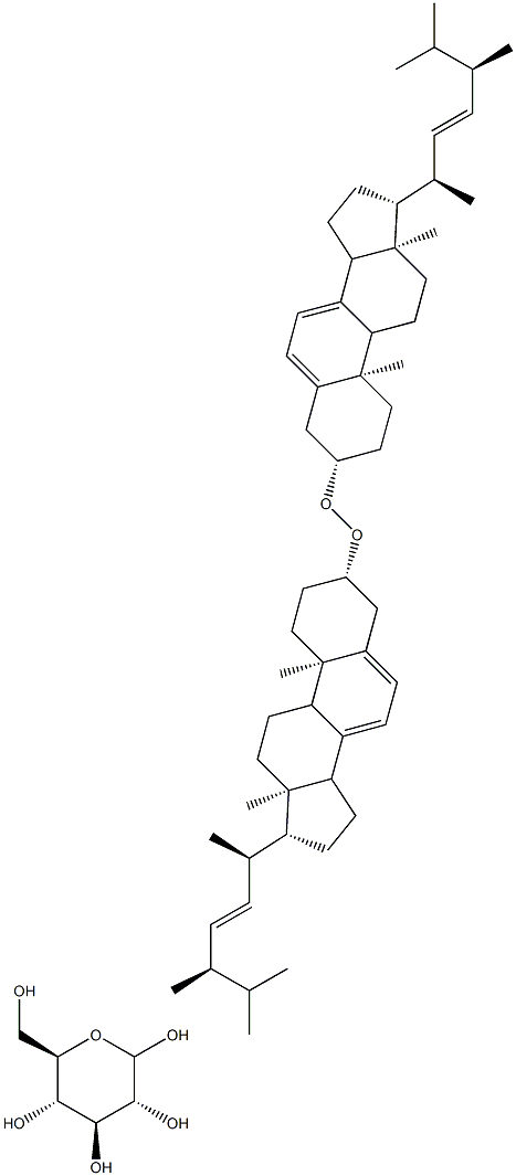 Ergosterol peroxide 3-O-beta-D-glucopyraside Structure