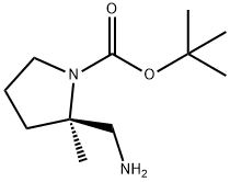 (2R)-1-Boc-2-Methylpyrrolidine-2-MethanaMine 구조식 이미지