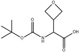 2-(Boc-aMino)-2-(oxetan-3-yl)acetic acid Structure