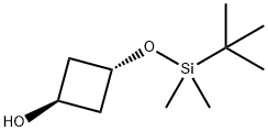 trans-3-[[(1,1-DiMethylethyl)diMethylsilyl]oxy]cyclobutanol 구조식 이미지