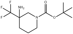 1-Boc-3-aMino-3-trifluoroMethylpiperidine Structure
