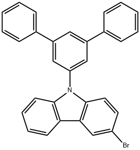 9-([1,1':3,1"-terphenyl]-5'-yl)-3-broMo-9H-carbazole Structure