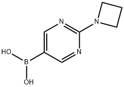 (2-(Azetidin-1-yl)pyriMidin-5-yl)boronic acid Structure