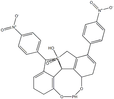 (11aS)-10,11,12,13-Tetrahydro-5-hydroxy-3,7-bis(4-nitrophenyl)-diindeno[7,1-de:1',7'-fg][1,3,2]dioxaphosphocin-5-oxide Structure