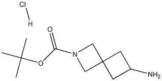 6-AMino-2-aza-spiro[3.3]heptane-2-carboxylic acid tert-butyl ester hydrochloride 구조식 이미지