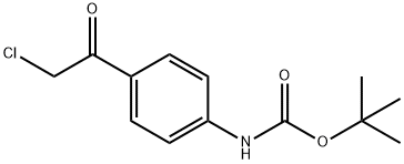 tert-Butyl (4-(2-chloroacetyl)phenyl)carbaMate Structure