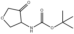 tert-butyl 4-oxotetrahydrofuran-3-ylcarbaMate Structure