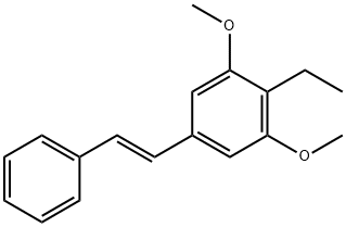 (E)-2-ethyl-1,3-diMethoxy-5-styrylbenzene 구조식 이미지