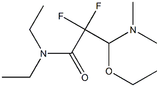 3-(Dimethylamino)-3-ethoxy-N,N-diethyl-2,2-difluoropropanamide Structure