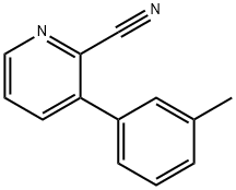 3-(3-Methylphenyl)pyridine-2-carbonitrile 구조식 이미지
