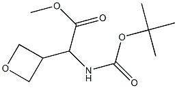 Methyl 2-(Boc-aMino)-2-(oxetan-3-yl)acetate Structure