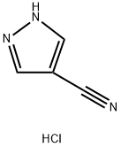 1H-Pyrazole-4-carbonitrile, hydrochloride (1:1) 구조식 이미지