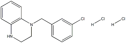 1-(3-Chlorobenzyl)-1,2,3,4-tetrahydroquinoxaline dihydrochloride Structure