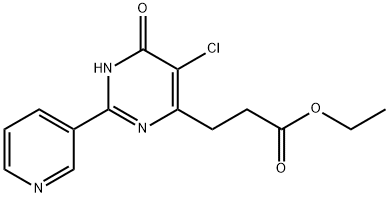 5-Chloro-6-hydroxy-2-(3-pyridinyl)-4-pyriMidinepropanoic acid ethyl ester Structure