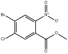 2-Nitro-4-bromo-5-chlorobenzoic acid methyl ester 구조식 이미지