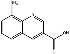 8-aMinoquinoline-3-carboxylic acid 구조식 이미지