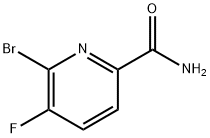 2-BroMo-3-fluoropyridine-6-carboxaMide Structure