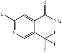 2-chloro-5-(trifluoroMethyl)pyridine-4-carboxaMide Structure