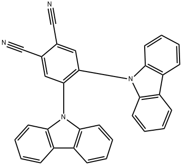 4,5-bis(carbazol-9-yl)-1,2-dicyanobenzene Structure